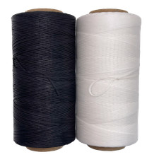 295yds Flat Waxed Leather Thread Polyester 150D/0.8mm, All Purpose Hand Sewing