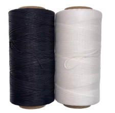 295yds Flat Waxed Leather Thread Polyester 150D/0.8mm, All Purpose Hand Sewing