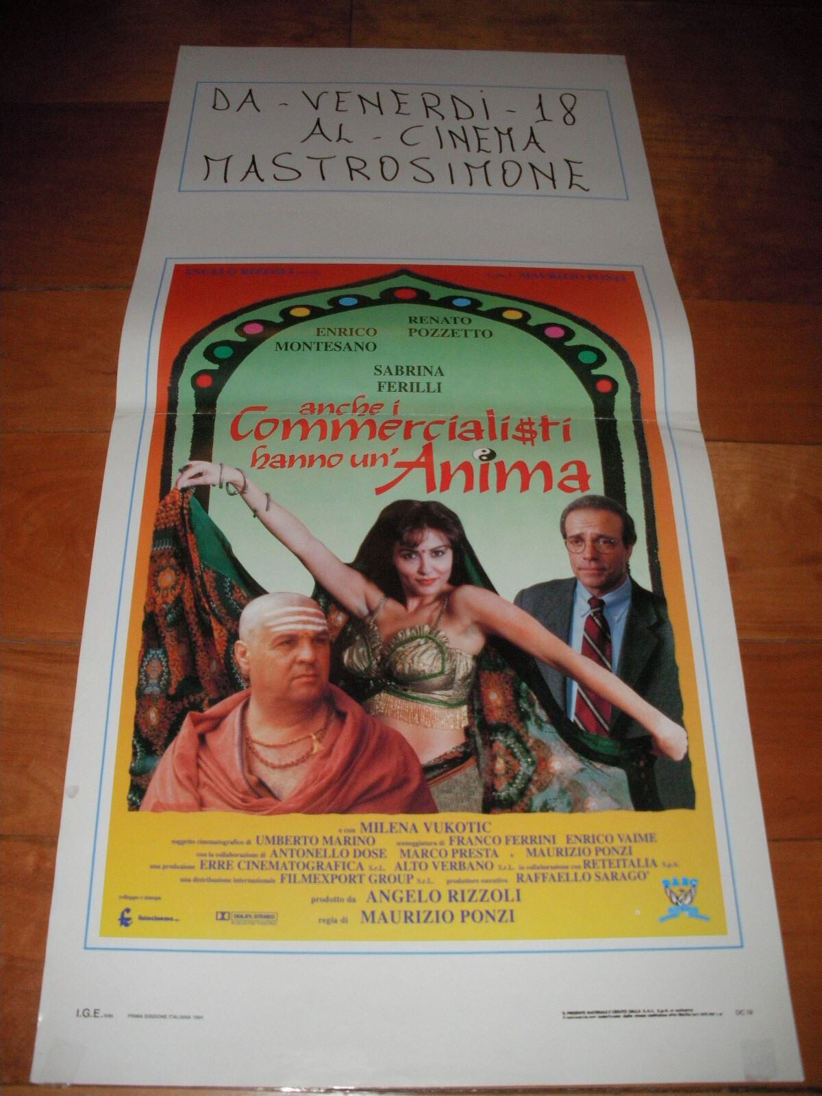 Locandina originale film Anche i commercialisti hanno un'anima (1994) - Regia di Maurizio Ponzi