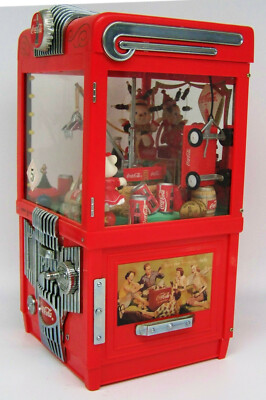 VINTAGE 1997 COCA COLA COIN BANK ENESCO ARCADE MACHINE CRANE CLAW