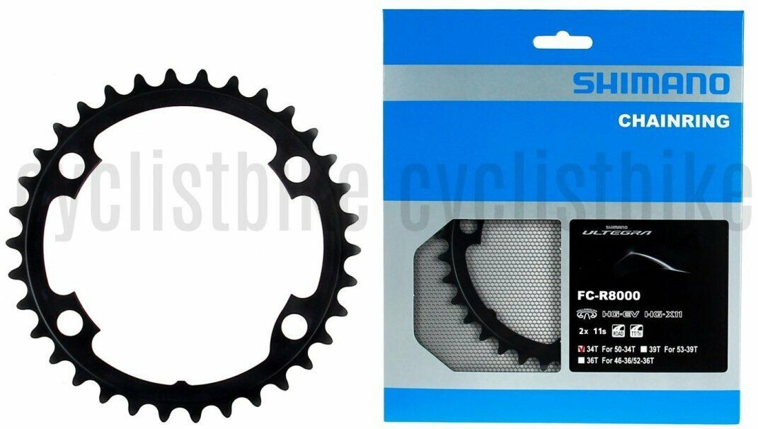Shimano FC-R8000 Chainring 34T-MS For 50-34T 1pc Y1W834000 NIB | eBay