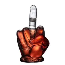 1000ML  finger shaped whiskey decanter for Liquor Scotch Bourbon Alcohol Bottle
