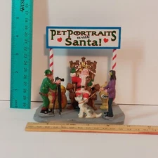 Lemax Christmas Pet Portraits With Santa In Original Box 33031 2013 FREE SHIPPIN
