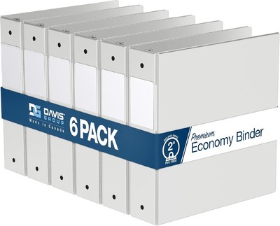 Versatile 2-Inch Binders with Labels and Pockets - Perfect for Organizing