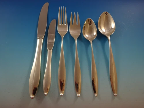 Vespera by Towle Sterling Silver Flatware Set For 8 Service 53 Pieces Modern
