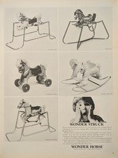 1967 Bouncy Horse Child Toy Produced By Wonder Products Co. Print Ad