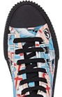 100% AUTHENTIC NEW MEN PRADA COMIC PRINT GARBARDINE HIGH TOP SNEAKERS 8/US 9 — photo 4