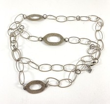Retired N1506 SILPADA 925 Sterling Silver Hammered BOHO 35" Necklace 23.7 GRAMS