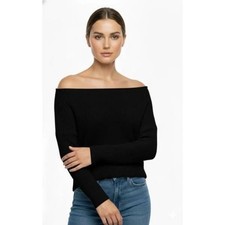 Off The Shoulder Ladies  Knitted Jumper Oversized Sexy Slash Neck Sweater