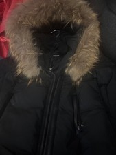 mackage coat black size 8 girls little Rip in the back good condition
