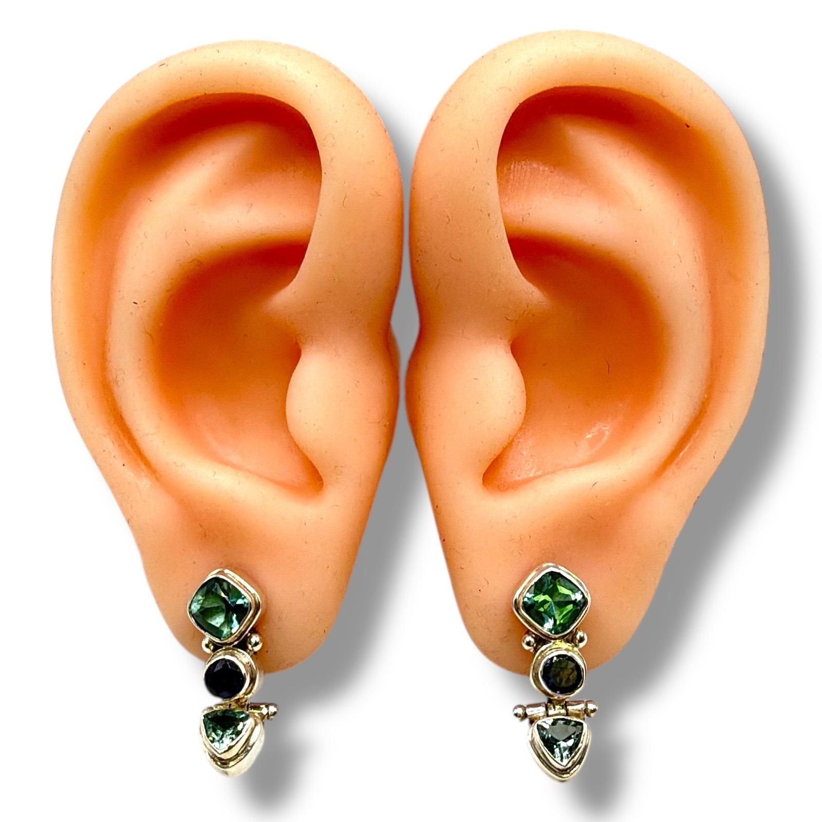 Solid 925 Sterling Silver Genuine Multicolor Gems… - image 7