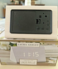 Laura Ashley Portable LED Desk Faux Distressed Wood Digital Clock Power/Battery  — photo 1