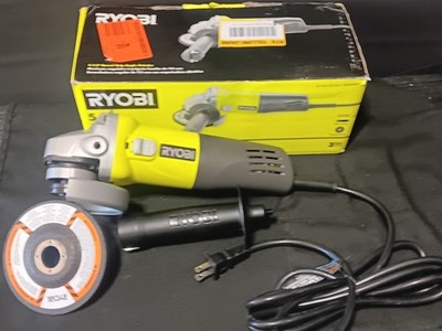 Ryobi AG4031G 5.5A 120V 660W Corded Electric Angle Grinder, 4-1/2 in