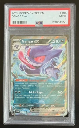 Gengar ex 104/162 SV05: Temporal Forces Holo PSA 9✨
