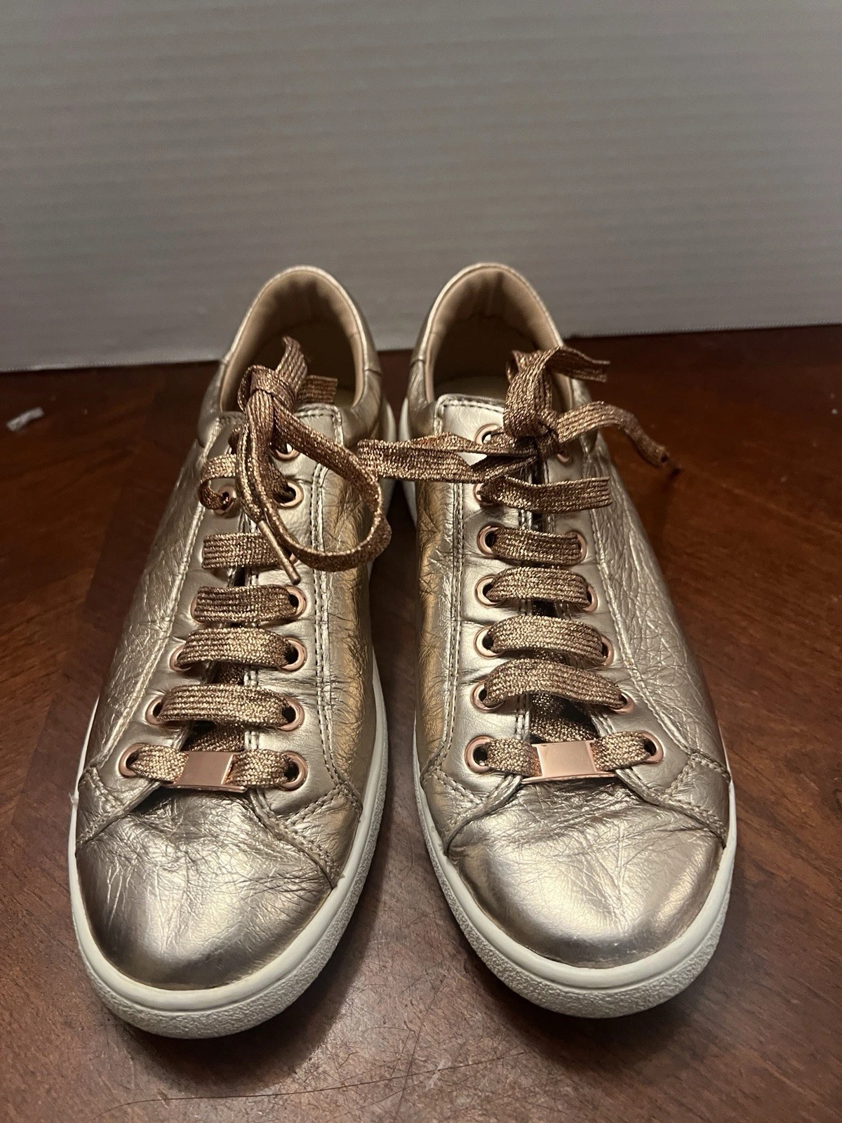 UGG MILO SCARPE DONNA METALLIZZATE ORO ROSA US 9.5 UK 8 EU 40.5 JP 26.2