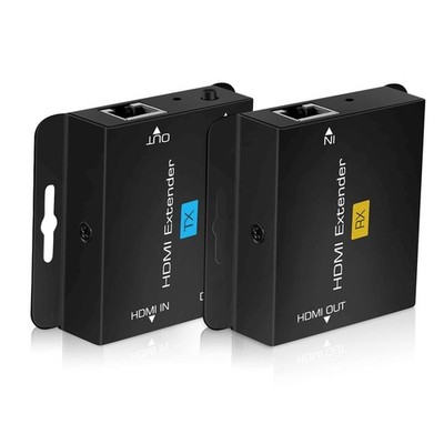196ft/60m HDMI Extender Over Cat 5e/6/7, 1080P HDMI Ethernet Extender Balun A...