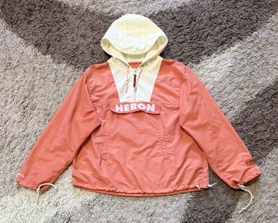 Heron Preston Half Zip Windbreaker parka orange men's