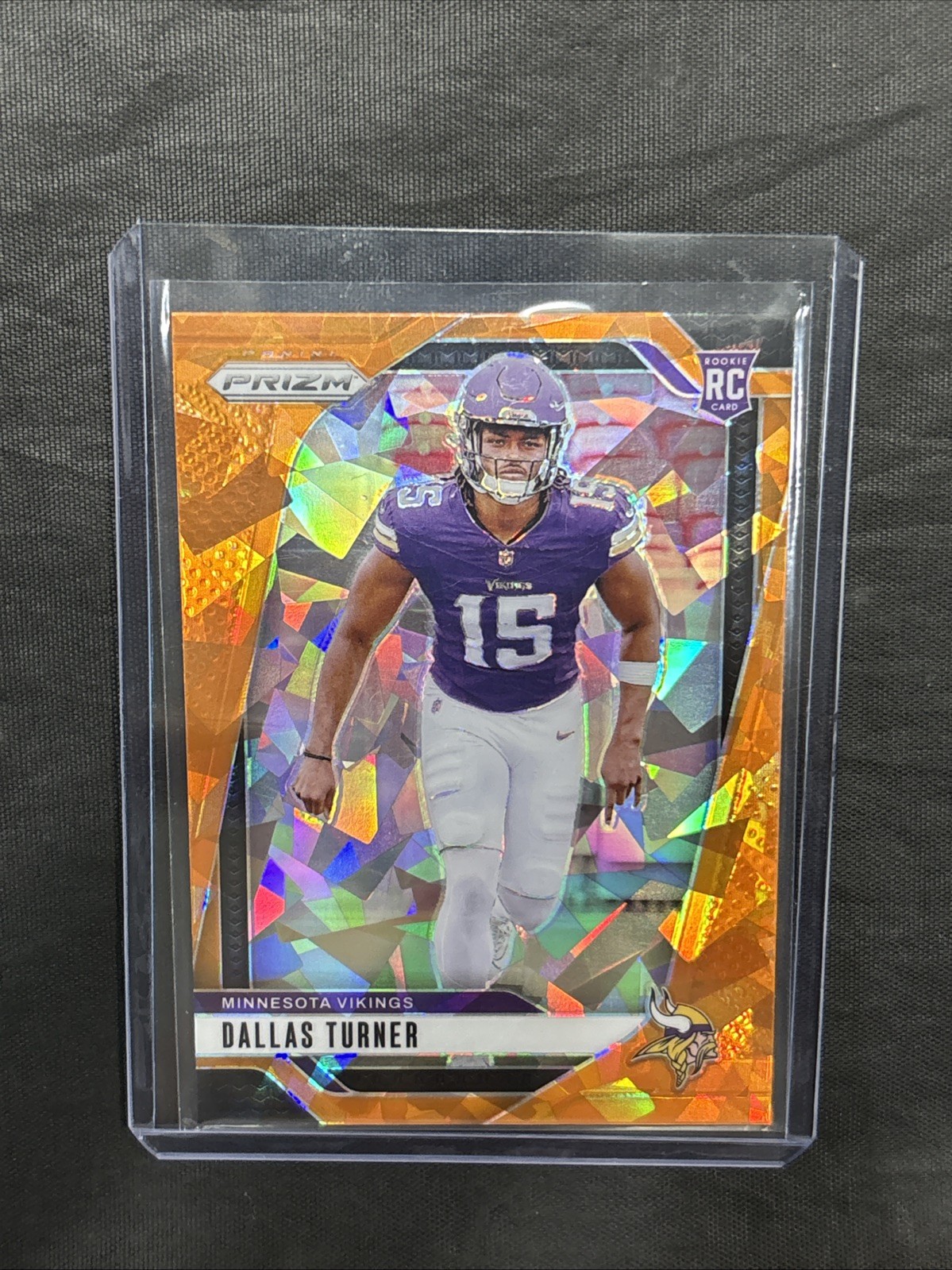 🔥🏈 DALLAS TURNER 2024 Panini Prizm Orange Ice RC #324 Vikings Alabama🔥🏈