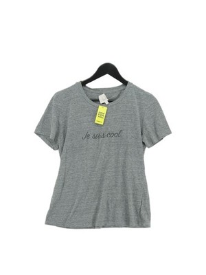 Cinq A Sept Herren T-Shirt M grau Polyester mit Baumwolle, Viskose Basic