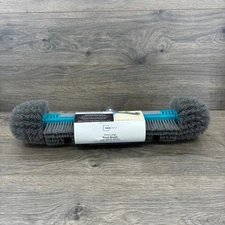 Mainstays Extra Large Pool Brush with Corner Bristles Gray & Teal