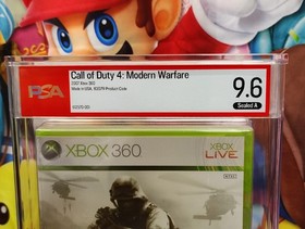 GRADED Call of Duty 4: Modern Warfare &bull; PSA 9.6 A &bull; 1st Print &bull;  Xbox 360