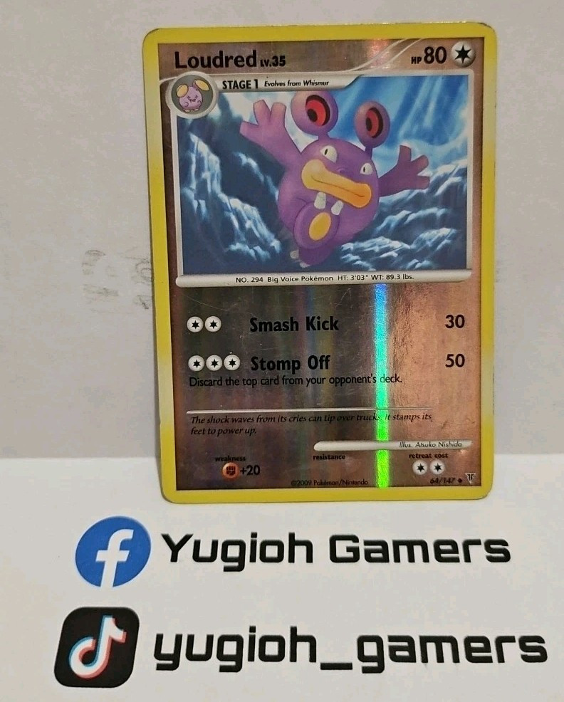 POKEMON LOUDRED 64/147 SUPREME VICTORIES REVERSE HOLO PLAYED 
