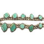 Southwest Sterling Turquoise Squash Blossom 26.5in Beaded Necklace #S5593-1 — photo 2