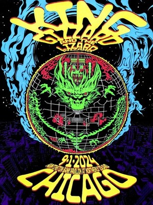 King Gizzard And The Lizard Wizard Chicago Sep 1,2024 Concert Poster