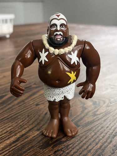 WWF Hasbro S7 Kamala Mint Condition Action Works T...
