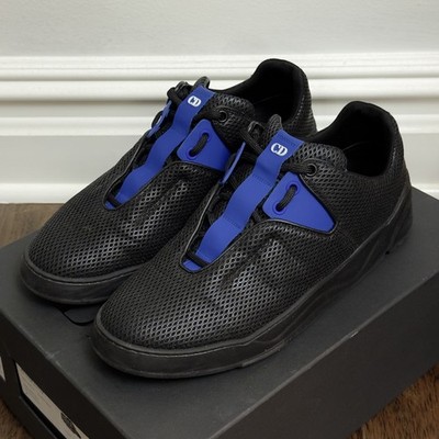 Dior Homme B17 Black Sneakers With Blue Details In Size 41