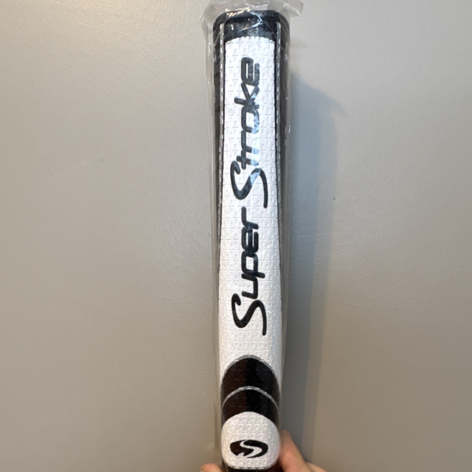 SuperStroke Fatso 5.0 Rubber Golf Club Grip Black/White Unis