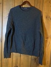 J.Crew Men's 100 Lambswool Crewneck Sweater - Charcoal Gray - Size Large