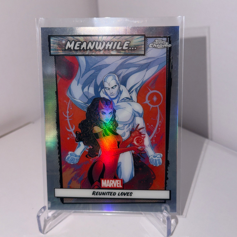 2026 Topps Chrome Marvel Meanwhile... Reunited Lovers MW-14 Insert