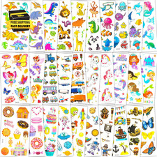 Tattoos for Kids, 300 Mixed Styles Temporary Tattoos Stickers Set for Girls and