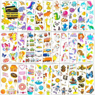 Tattoos for Kids, 300+ Mixed Styles Temporary Tattoos Stickers Set for Girls and