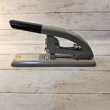 Vintage Swingline 113 Strong Arm Heavy Duty Stapler Made in USA Grey Industrial