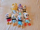 Cuphead Plush Lot Of 7 Mugman Bee Mermaid Chalice Puppet Ghost
