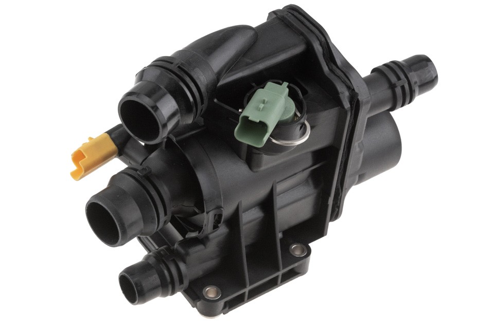Boîtier thermostat d'eau renforcé pour blocs moteurs Citroën Berlingo et C4