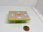 Vintage Fisher Price little people lime green table w/lobster sticker