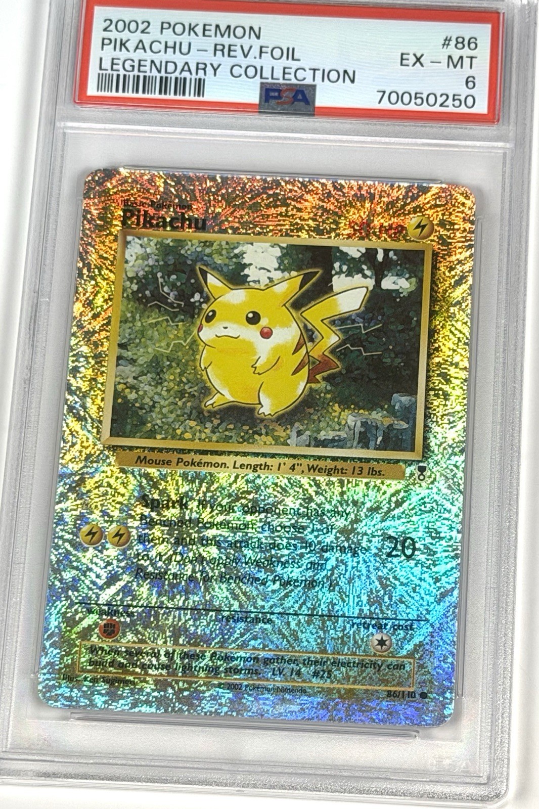 Pikachu 2002 Legendary Collection #86 Reverse Holo Price Guide