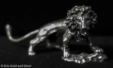 Cartier Sterling Silver Lion Miniature Figurine