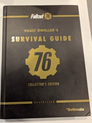Fallout 76 Vault Dweller s Survival Guide Collectors Edition Light Use - No Map