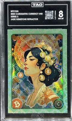 2024 Cardsmiths Currency Series 3  **  BITCOIN  **  #40   TAG 8  JADE 35 / 45