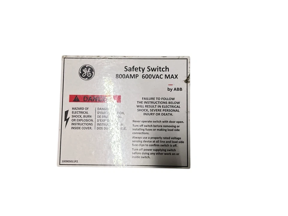 GE ABB ReliaGear Next 800 amp Main Breaker Panel 480v 3 Phase IN1606NN3H2 - Image 4 of 4