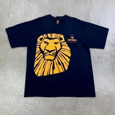 Vintage 90s Disney The Lion King Shirt Size XL Black The Broadway Musical