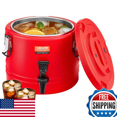 Vevor Insulated Beverage Dispenser 2.2 Gal/8L Thermal Hot And Cold Drink Server