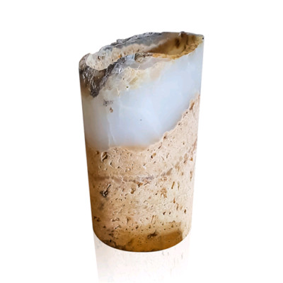 Table Lamp in Italian Onyx B.20cm H.30cm