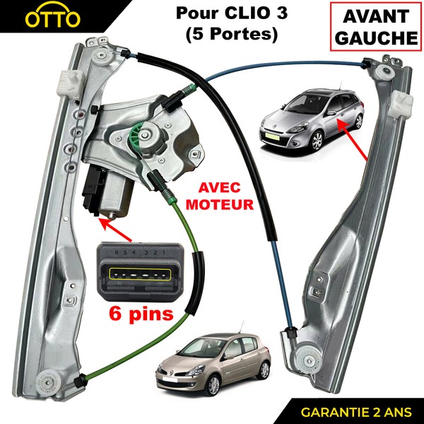 Partsline Elektrischer Fensterheber Vorne Links FüR Renault Clio III 5 TüRen-image