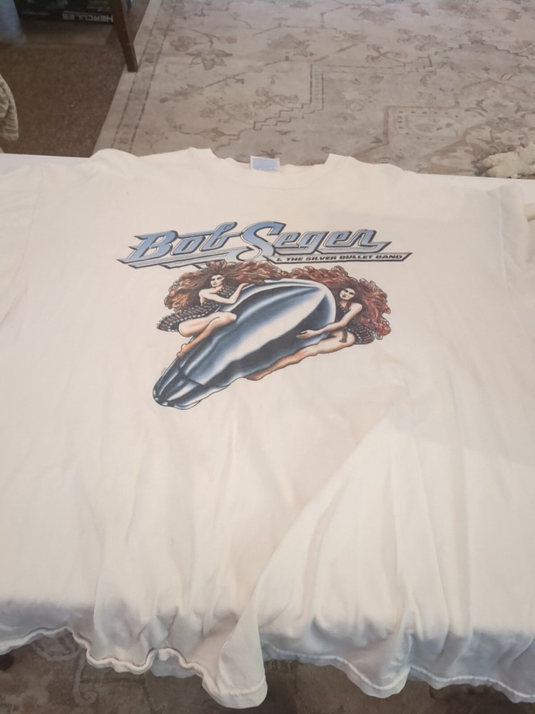 Vintage Bob Seger T-Shirt Men 2XL White North American Tour 1996 Band Concert