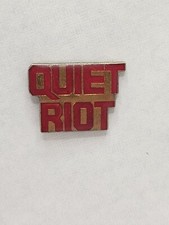 Vintage Quiet Riot Rock Band Lapel Push Back Pin.